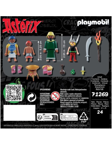 PLAYMOBIL - 71269 - Astérix : Amonbofis et le gâteau empoisonné