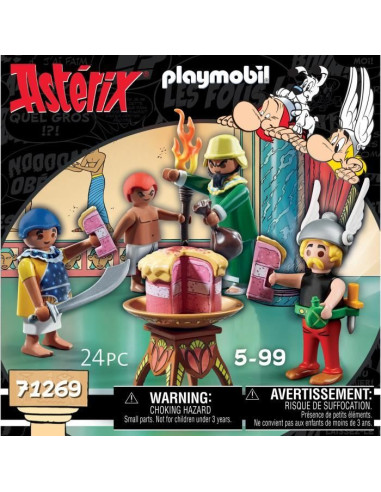 PLAYMOBIL - 71269 - Astérix : Amonbofis et le gâteau empoisonné