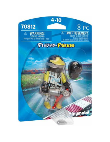Figurine Playmobil Playmo-Friends Pilote de Course 70812 (8 pcs)