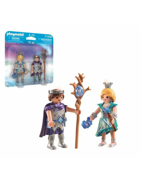 Figurines Articulées Playmobil 71208 Princesse 15 Pièces Prince Duo