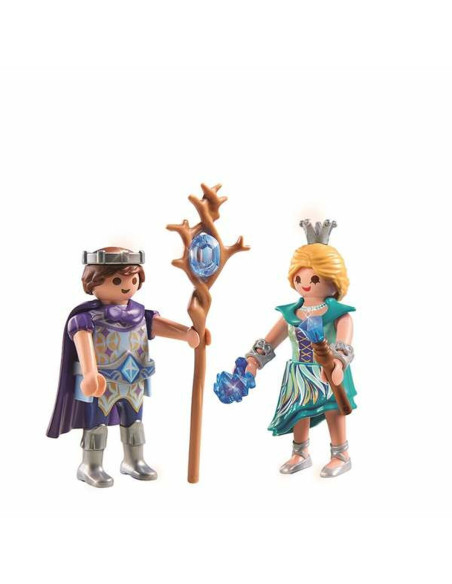Figurines Articulées Playmobil 71208 Princesse 15 Pièces Prince Duo