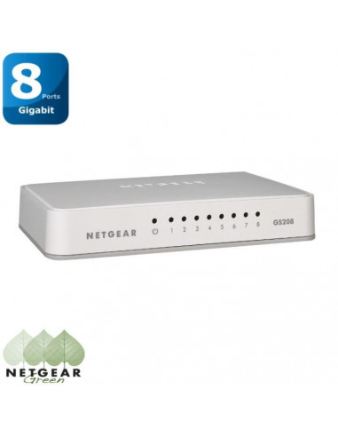 NETGEAR Switch 8 ports Gigabit GS208
