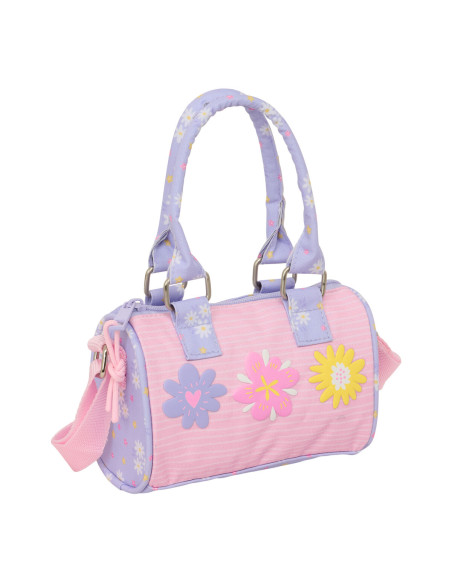 Sac à Bandoulière Safta Bouquet Rose Lila