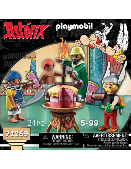 Playset Playmobil Asterix: Amonbofis and the poisoned cake 71268 24 Pièces