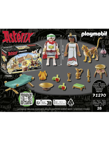 Playset Playmobil 71270 - Asterix: César and Cleopatra 28 Pièces