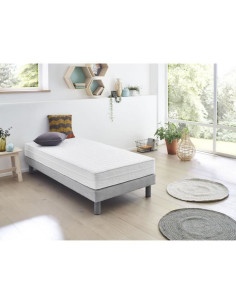 DORMIPUR - Matelas - 90 x 200 cm - Epaisseur 16 cm - Mousse a mémoire de forme - Housse lavable en machine - Equilibré