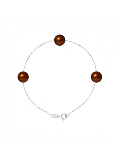PERLINEA Bracelet 3 Perles de Culture...