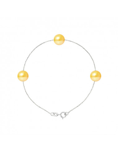 PERLINEA Bracelet 3 Perles de Culture...