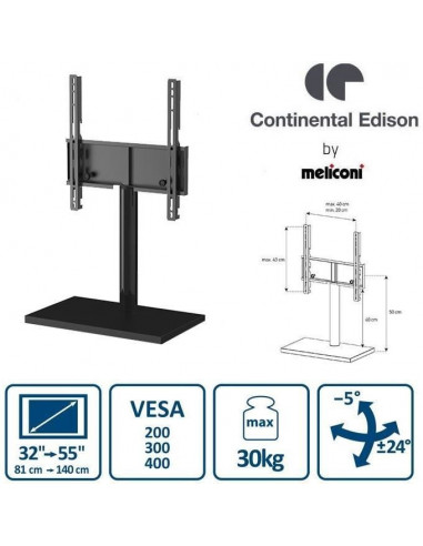 Continental Edison Support TV Pied...