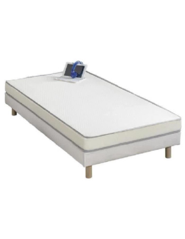 Matelas mousse 90 x 180 - Confort ferme - Epaisseur 10 cm - Fabrication européenne - FINLANDEK Huopa