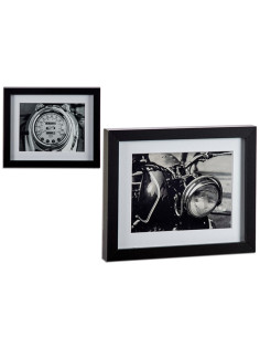 Cadre Avec cadre Noir Contre-plaqué (23 x 3 x 28 cm) 2