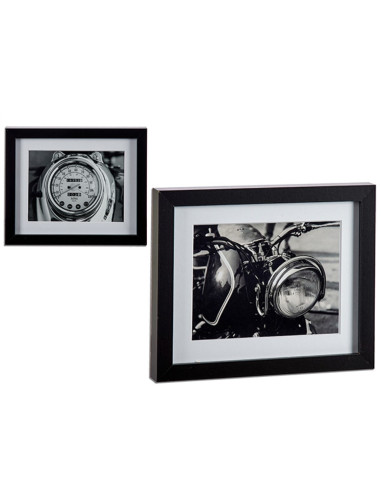 Cadre Avec cadre Noir Contre-plaqué (23 x 3 x 28 cm)