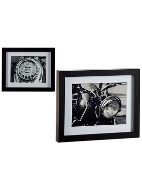 Cadre Avec cadre Noir Contre-plaqué (23 x 3 x 28 cm)